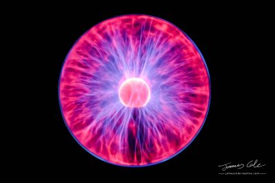 JCCI-100072 - Chaotic plasma ball blue violet purple and red