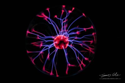 JCCI-100074 - Plasma ball strands of blue violet purple and red