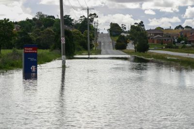 JCCI-100149 - Deep flood water across Heatherton Road highway in Dandenong