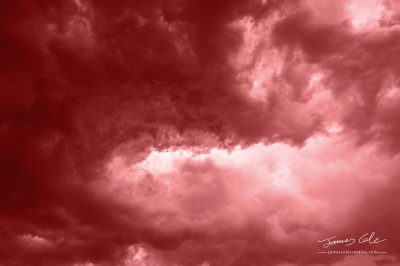 JCCI-100219 - Red Brown Swirling angry menacing dark grey stormy clouds