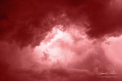 JCCI-100231 - Red Brown Turbulent dark stormy clouds angry menacing and tormenting