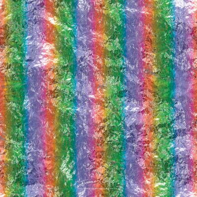 JCCI-100328 - Christmas Tiles - Rough Foil Texture Rainbow Stripes