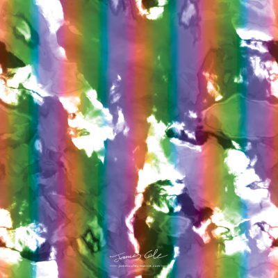 JCCI-100348 - Christmas Tiles - Tarnished Metal Foil Rainbow Stripes