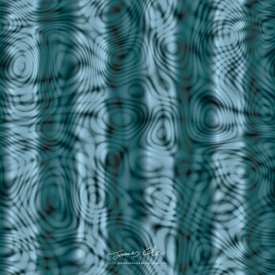 JCCI-100362 - Christmas Tiles - Trippy Acid Swirls Turquoise Stripes