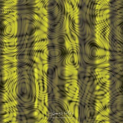 JCCI-100363 - Christmas Tiles - Trippy Acid Swirls Yellow Stripes