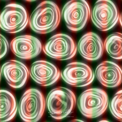 JCCI-100367 - Christmas Tiles - Large Candy Cane Stripes Squiggly Spirals
