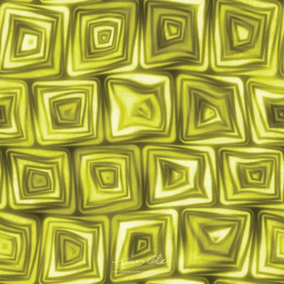 JCCI-100397 - Christmas Tiles - Large Golden Yellow Squiggly Spiral Squares