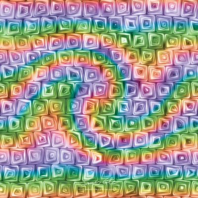 JCCI-100417 - Christmas Tiles - Tiny Rainbow Swirl Squiggly Spiral Squares