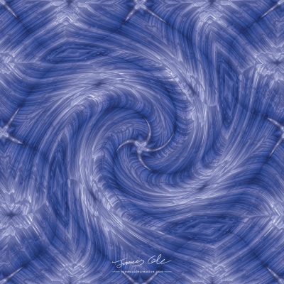 JCCI-100433 - Christmas Tiles - Blue Kaleidoscope Twirl