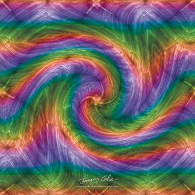 JCCI-100444 - Christmas Tiles - Rainbow Swirl Kaleidoscope Twirl