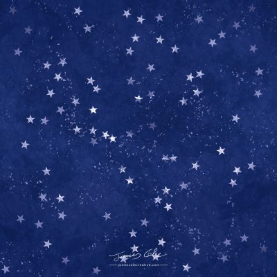 JCCI-100498 - Christmas Tiles - Blue Stars On Mottled Paper