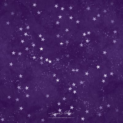 JCCI-100507 - Christmas Tiles - Violet Purple Stars On Mottled Paper