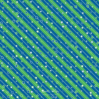JCCI-100508 - Christmas Tiles - Blue Green Stars and Stripes