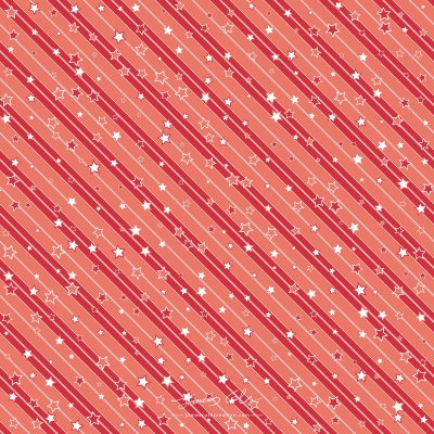 JCCI-100521 - Christmas Tiles - Red Stars and Stripes