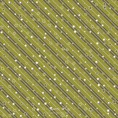 JCCI-100523 - Christmas Tiles - Smokey Mustard Stars and Stripes