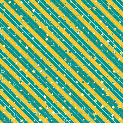 JCCI-100526 - Christmas Tiles - Yellow Green Stars and Stripes