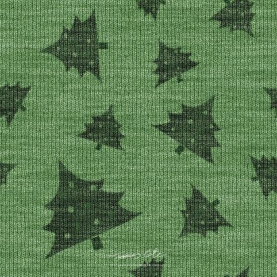 JCCI-100543 - Christmas Tiles - Minty Green Christmas Tree Knits