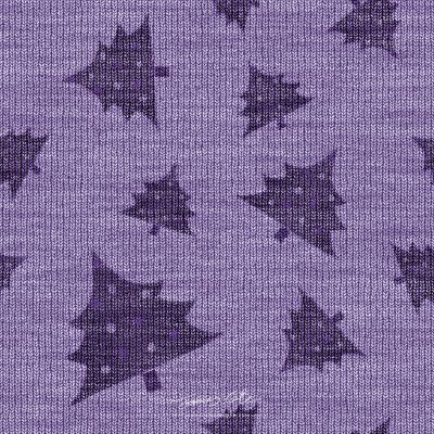 JCCI-100553 - Christmas Tiles - Violet Purple Christmas Tree Knits