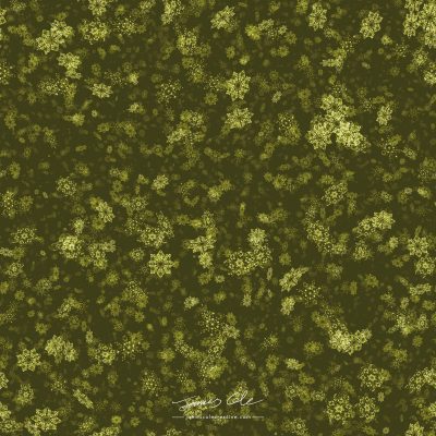 JCCI-100570 - Christmas Tiles - Smokey Yellow Mustard Snowflakes