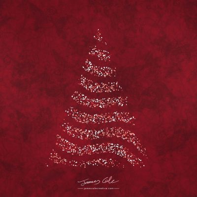JCCI-100586 - Christmas Tiles - Red Christmas Tree Lights